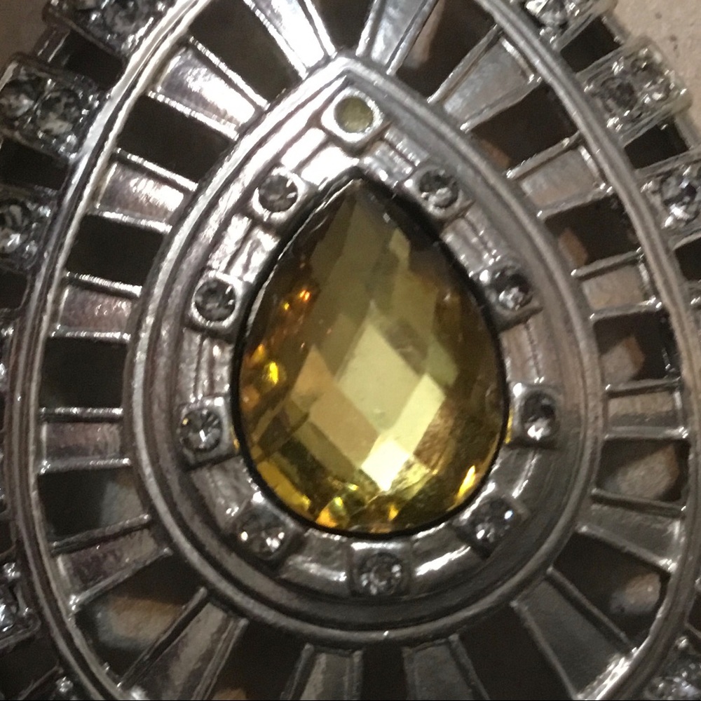 Boston Proper Rhinestone Drop Statement Earrings - image 5